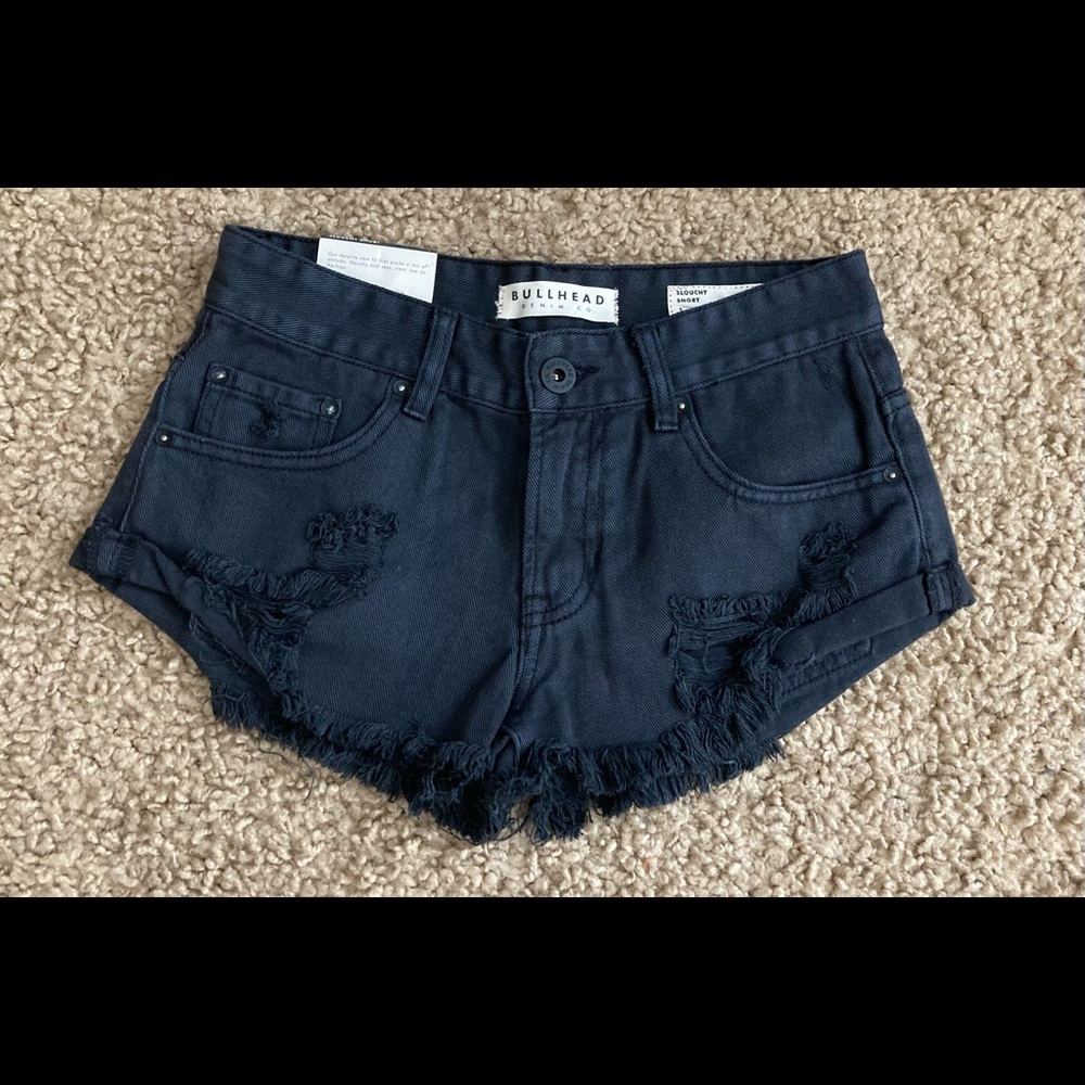 Bullhead Black Slouchy Shorts